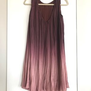 Zara Ombré Burgundy Rose Dress
